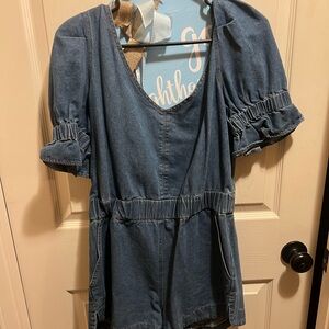 Denim romper
